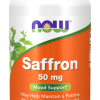 NOW Saffron 50 mg 60 Veg Capsules – official front pack
