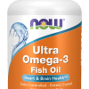NOW Ultra Omega-3 500 EPA 250 DHA 90 Softgels – official front pack