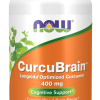 NOW Foods CurcuBrain Longvida 400 mg, 50 Veg Capsules, SKU 2395